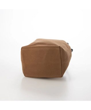 UNBILLION perche パラフィン防水キャンバスドロストショルダーバッグ キャメルブラック