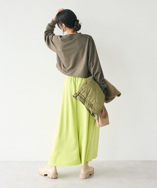 CRAFT STANDARD BOUTIQUE カレッジプリントショートプルオーバー Khaki