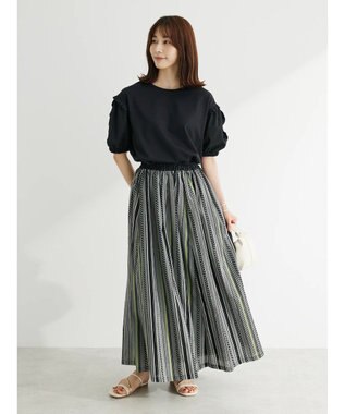 Green Parks ・ＥＬＥＮＣＡＲＥ　ＤＵＥ　ラッフルパフＴＥＥ Black