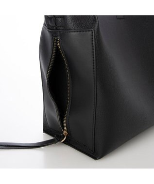 UNBILLION カシュカシュ cachecache / ミニトート付サイドポケット2wayトーバッグ ブラック