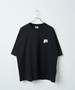 WEGO 【ユニセックス着用ITEM/綿100％/SMLサイズ】別注ベンデイビスプランプロゴT ブラック