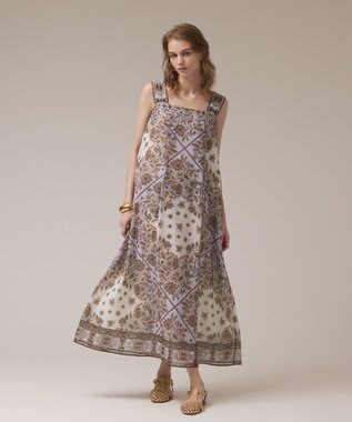 GRACE CONTINENTAL マルチWAYシフォンワンピース ブラウン