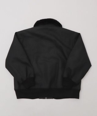 WEGO 【ユニセックス着用ITEM/MLサイズ展開】PU2WAYフライトブルゾン ブラック