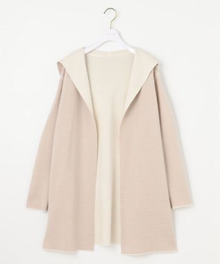 ANY SIS 【2WAY】リバーシブルフーディ アウター アイボリー×ベージュ