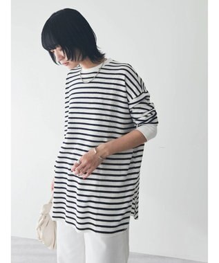 Green Parks ワッフルプルオーバー Border