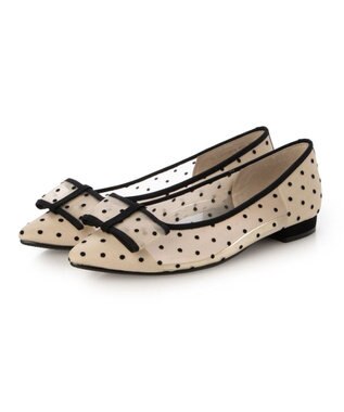 MODE ET JACOMO <carino>ドットチュールパンプス