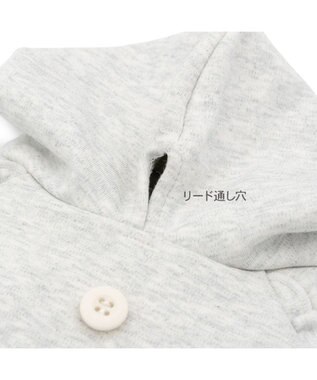 PET PARADISE ペットパラダイス フリルフーディー 《グレー》 小型犬 グレー