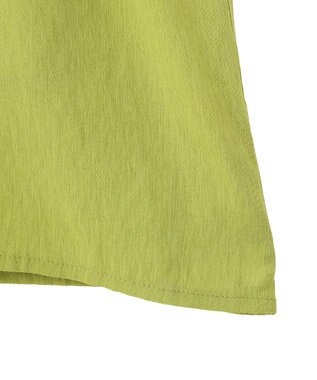 YECCA VECCA ドライタッチシアードロストワンピース Lime Green