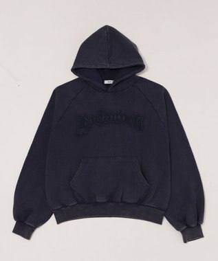 WEGO ショートグラフィックプルパーカー ネイビー