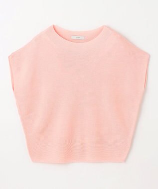 ANY 【新色追加/14色展開】アクリルガーターフレンチスリーブニット ピンク