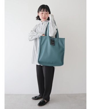 CRAFT STANDARD BOUTIQUE フェイクレザースクエアトート Blue Green
