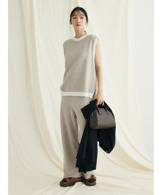 CRAFT STANDARD BOUTIQUE リンクス編みニットベスト Ivory