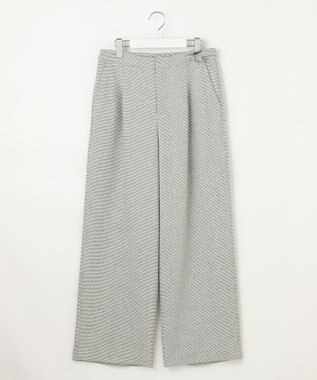 J.PRESS LADIES 【洗える】TUMUGITOピンヘッド ワイド パンツ ライトグレー系