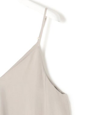 23区 【接触冷感性】フィブリルツイル キャミソールフレアワンピース ベージュ系