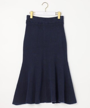 ANY SIS 【セットアップ対応】Puresleekマーメイドニット スカート ネイビー