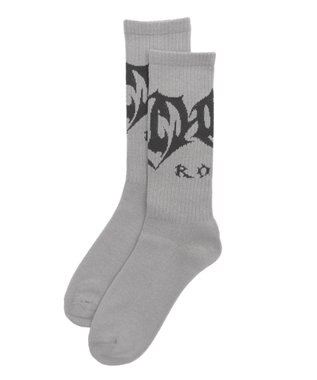 WEGO トライバルロゴソックス（R） ライトグレー