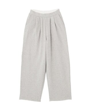 earth music&ecology レースレイヤード風スウェットパンツ Gray Mixture