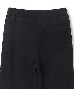 BEIGE， 【BEIGE,ecru/WEB限定・洗える】LOOP BACK / コットンワイドストレートパンツ Black