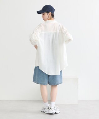 earth music&ecology デニムハーフパンツ Light Indigo