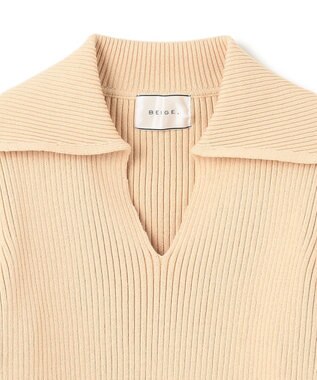 BEIGE， 【洗える】THURET / リブニット Cream