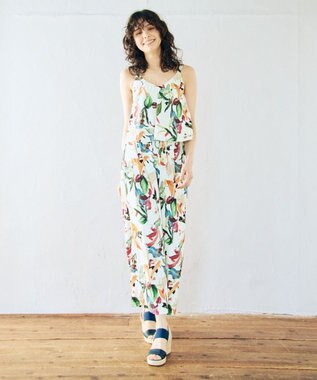 San-ai Resort（三愛水着楽園） ロングパンツセット　9M・11L　【Coral veil（コーラルヴェール）】