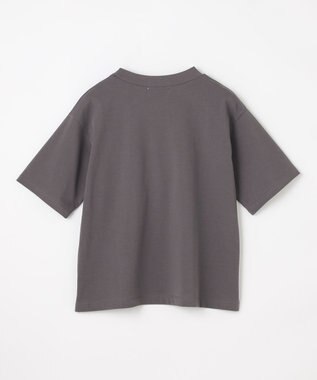 ANY L オーガビッツ刺繍ロゴＴシャツ チャコール