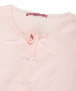 Maison de FLEUR ローズニットカーディガン Light Pink