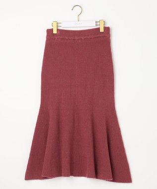 ANY SIS 【セットアップ対応】Puresleekマーメイドニット スカート アンティークピンク