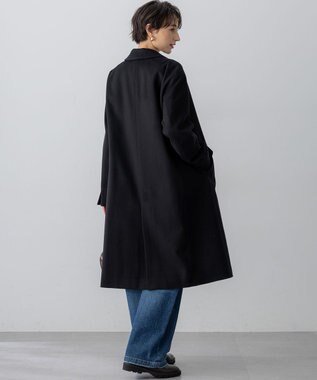 23区 S ウールカシミヤビーバー チェスター コート ブラック系