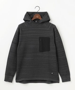JOSEPH ABBOUD MOUNTAIN 【軽さ/ストレッチ】ホールガーメント3Dニット パーカー グレー系