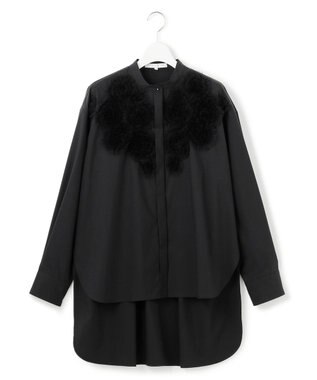  【GOLD LABEL】ライトタフタ チュール刺繍 シャツ