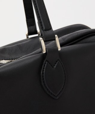 russet 【2025AW新作】ソフトレザーボストンバッグ(CE-1590) Black