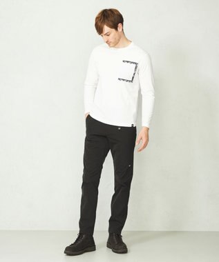 JOSEPH ABBOUD MOUNTAIN 【UNISEX】オーガニックコットン天竺 Tシャツ ホワイト系