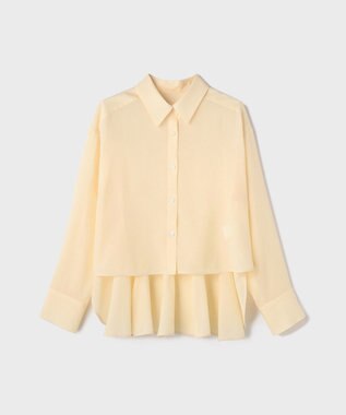 GRACE CONTINENTAL バックフレアシャツ イエロー