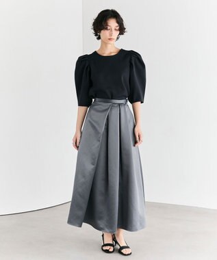 ヘビーサテンフレアースカート