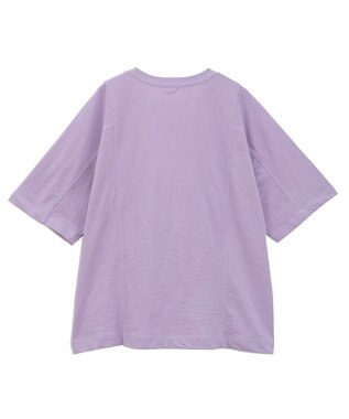 CRAFT STANDARD BOUTIQUE カットクレープワイドキリカエTシャツ Purple