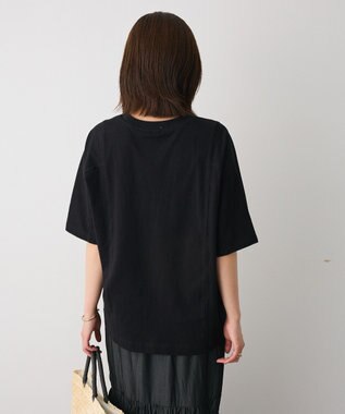 CRAFT STANDARD BOUTIQUE カットクレープワイドキリカエTシャツ Black
