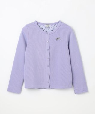 ANY KIDS 音符ボタンカーディガン ブルーラベンダー