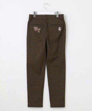 23区GOLF 【WOMEN】ガンクラブチェックテーパードパンツ ダークブラウン系3