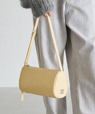 russet ソフトレザーロールショルダーバッグ(CE-1661) CreamYE