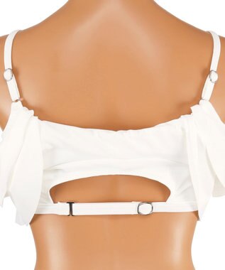 San-ai Resort（三愛水着楽園） 【SALE】フリルトップス３点セット　9M　【San-ai Resort（サンアイリゾート）】 ホワイト×ネイビー