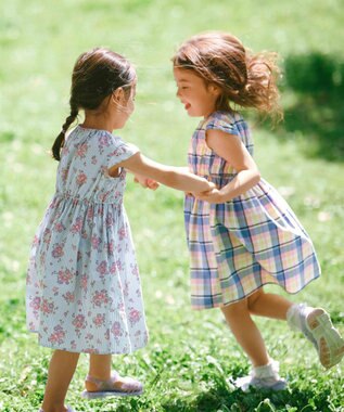 ANY KIDS 【WEB限定柄有】総柄 サマー ワンピース ストライプ花柄