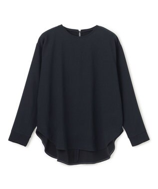 UNFILO ジョーゼット ラウンドテール プルオーバー ネイビー