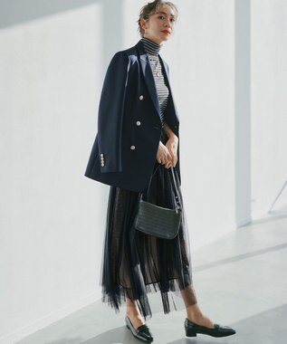 23区 【VERY・Oggi掲載】TWギャバジン テーラード ジャケット ネイビー系