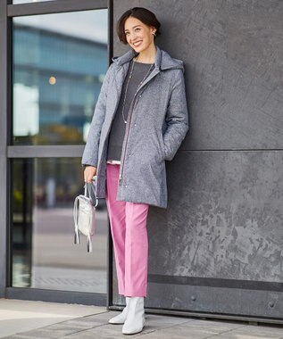 自由区 【Sサイズ有】コットンカシミヤ ニットトレーナー グレー系