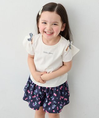 ANY KIDS 【綿100%】オンオフショルダー Tシャツ エクリュ