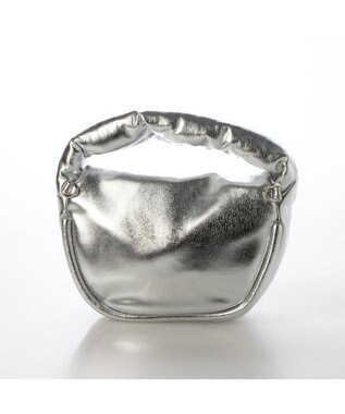 UNBILLION カシュカシュ cachecache / ハーフムーンワンハンドルミニショルダー シルバー