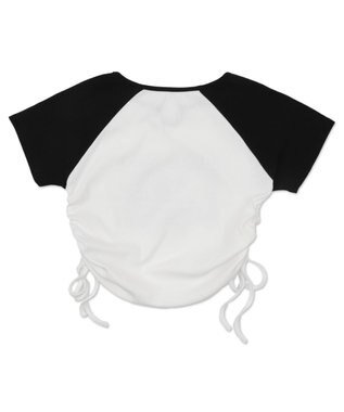 WEGO キーネックサイドレースアップちびT 柄1