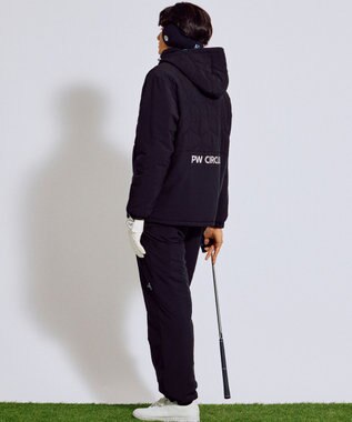 PW CIRCULUS 【撥水加工 / ストレッチ】【MEN】キルティング中綿ブルゾン ゴルフ ブラック系