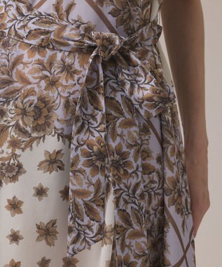 GRACE CONTINENTAL マルチWAYシフォンワンピース ブラウン